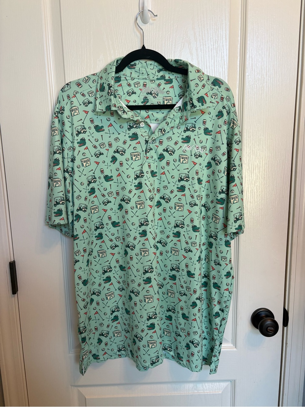 Old Row Gator Golf Beer Polo Shirt Size 2XL